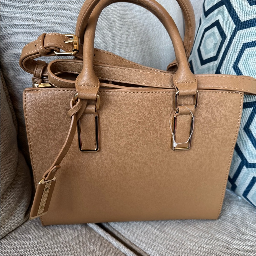 Miztique tan satchel crossbody bag new - Picture 2 of 14